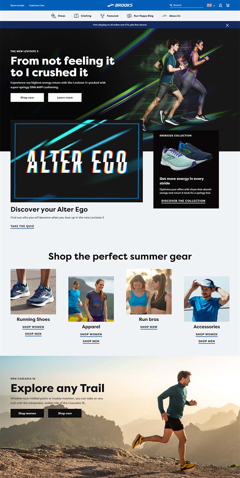 Brooks Running 英国专业跑步鞋服购物网站