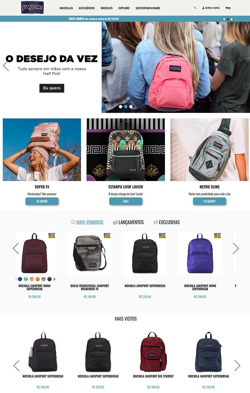 JanSport BR 美国流行背包品牌巴西官网