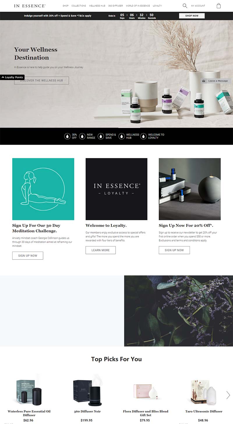 In Essence 澳大利亚精油芳疗品牌购物网站