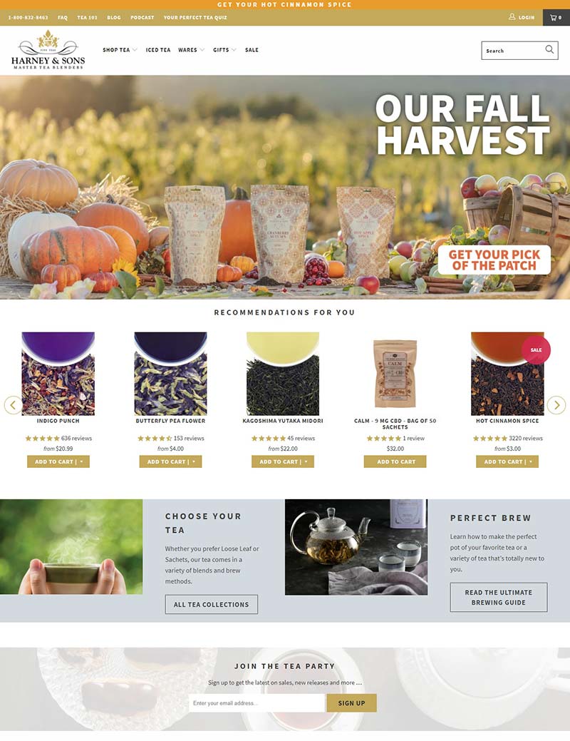 Harney & Sons US 英国散装茶品牌美国官网