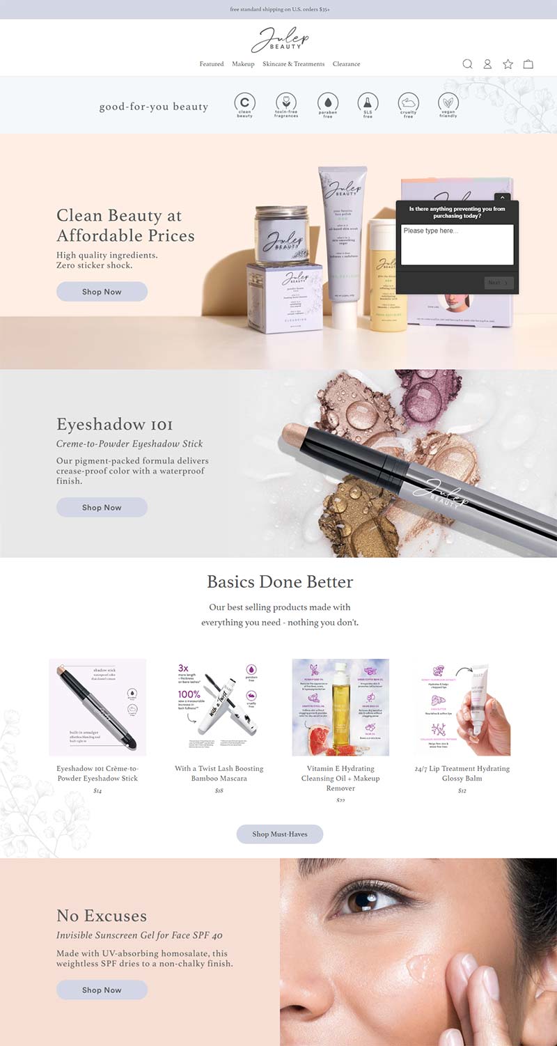 Julep 美国天然美容品牌购物网站