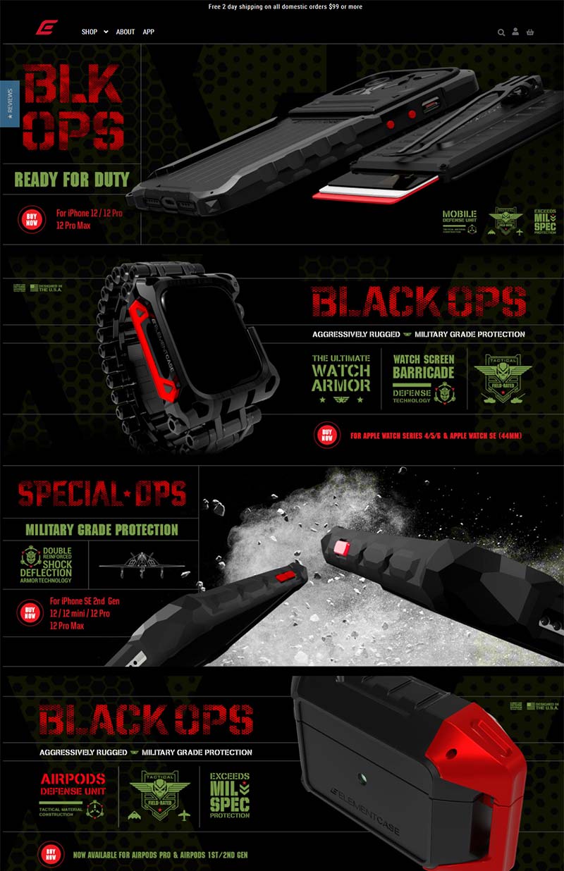 Element Case 美国高端手机壳品牌购物网站