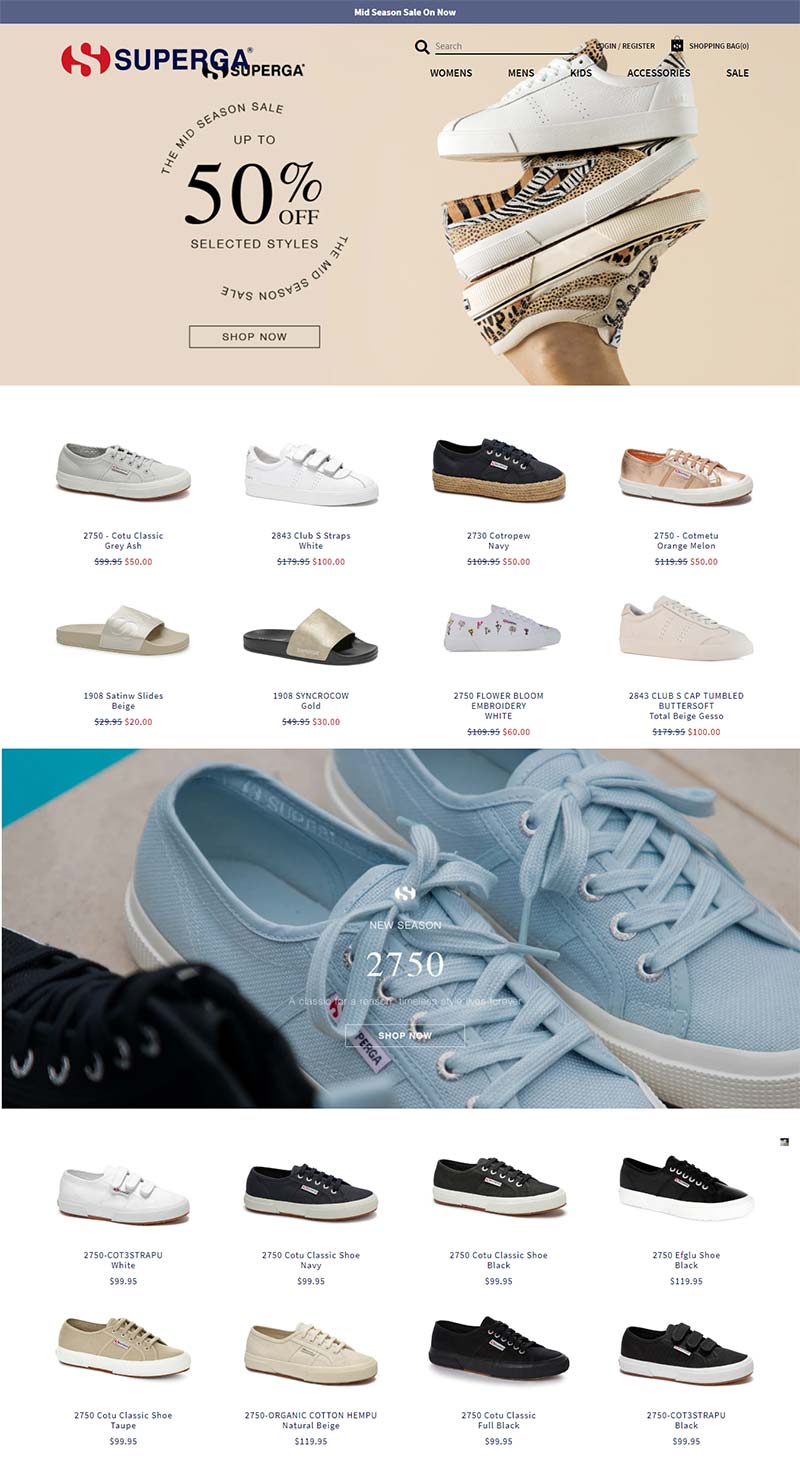 Superga AU 意大利品牌鞋履澳大利亚官网