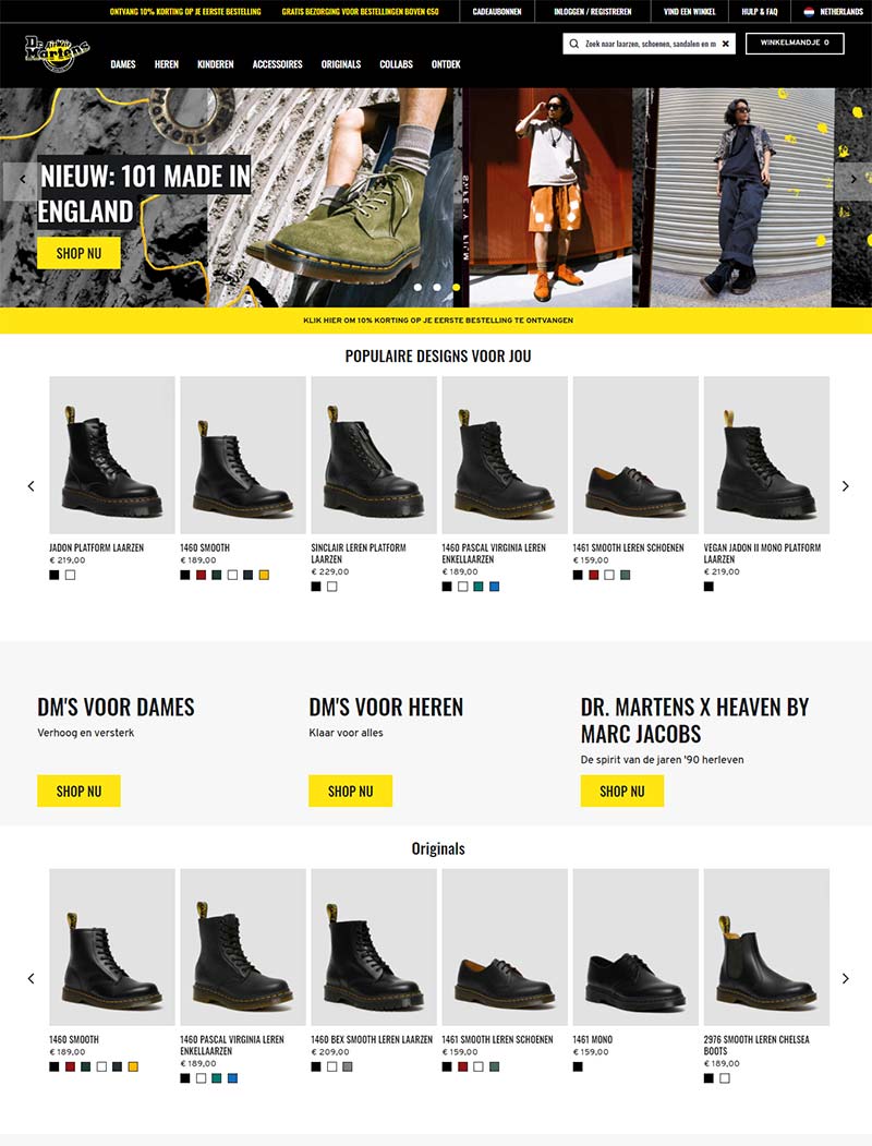 Dr. Martens NL 英国马丁靴品牌荷兰官网