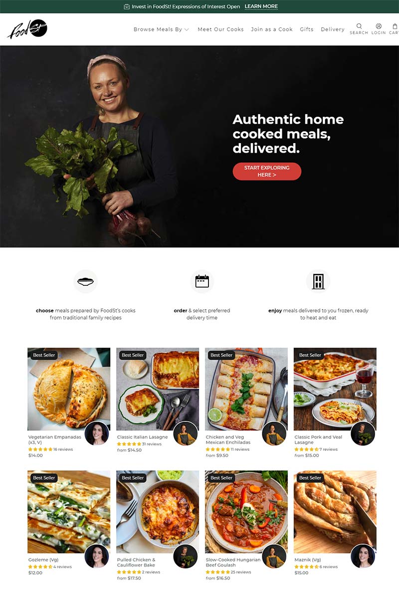 Food St 澳大利亚冷冻食品预定网站