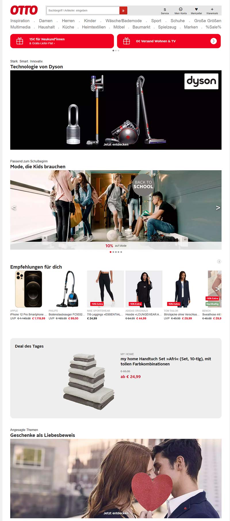 OTTO 德国时尚百货品牌购物网站