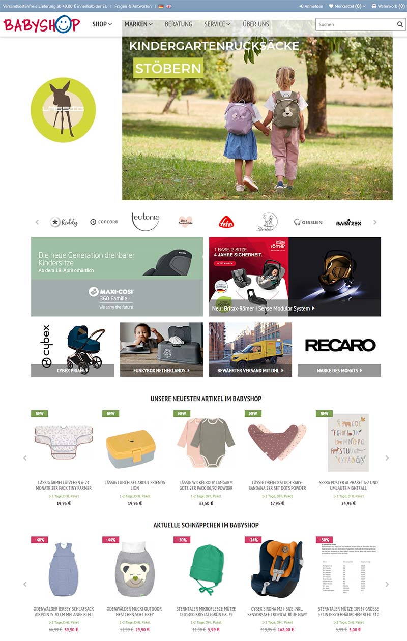 Babyshop DE 瑞典高端母婴产品德国官网