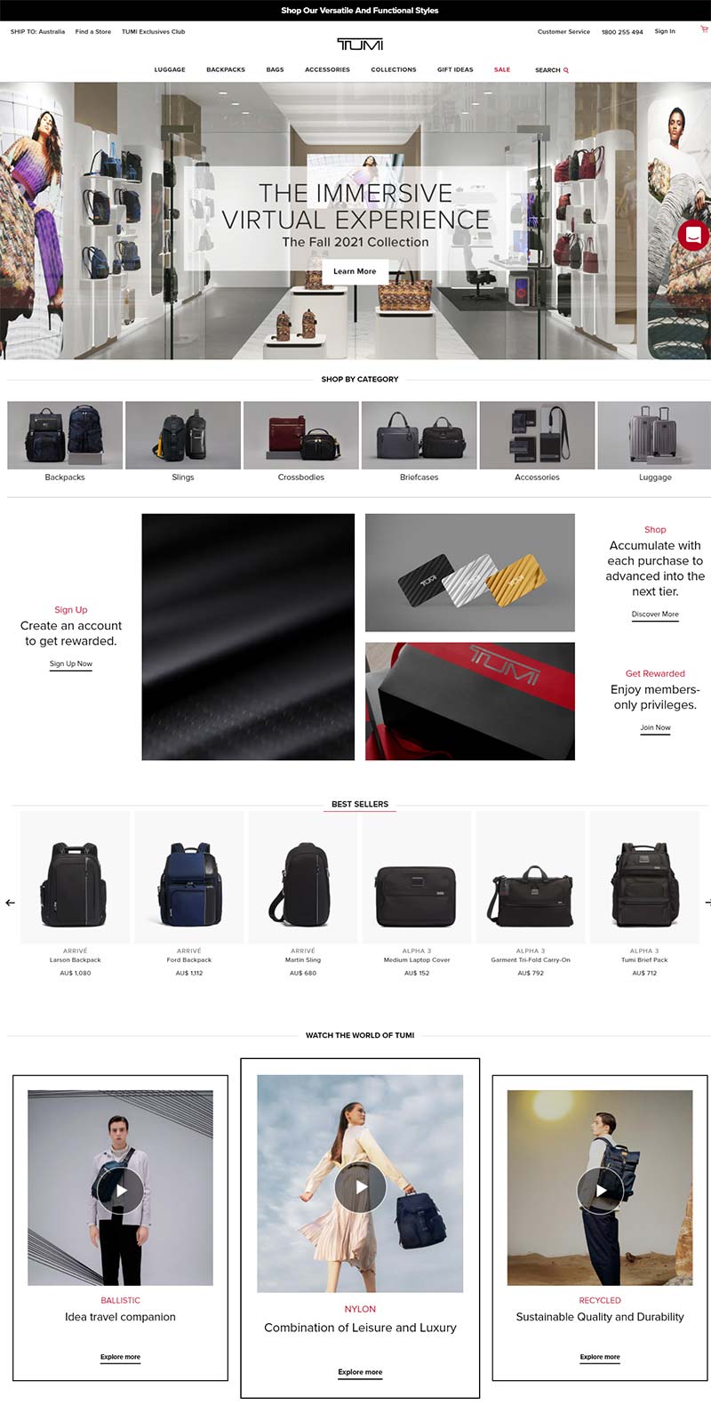 Tumi AU 美国品牌箱包澳大利亚官网