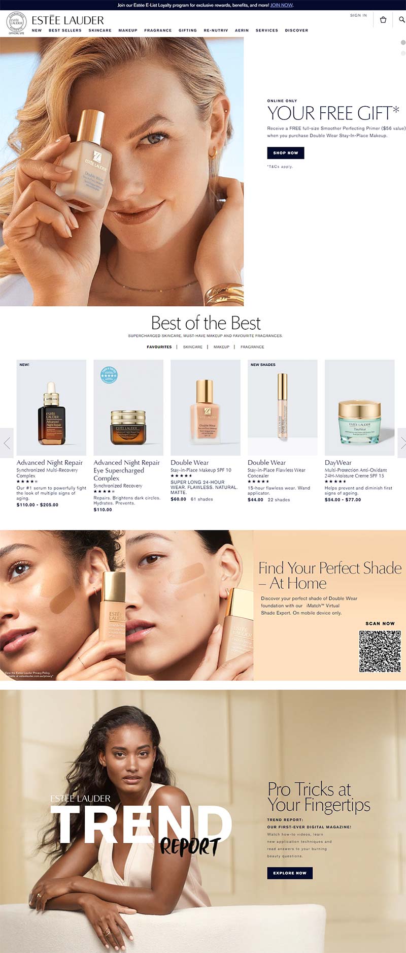 Estee lauder AU 雅诗兰黛-美国高端护肤品牌澳大利亚官网