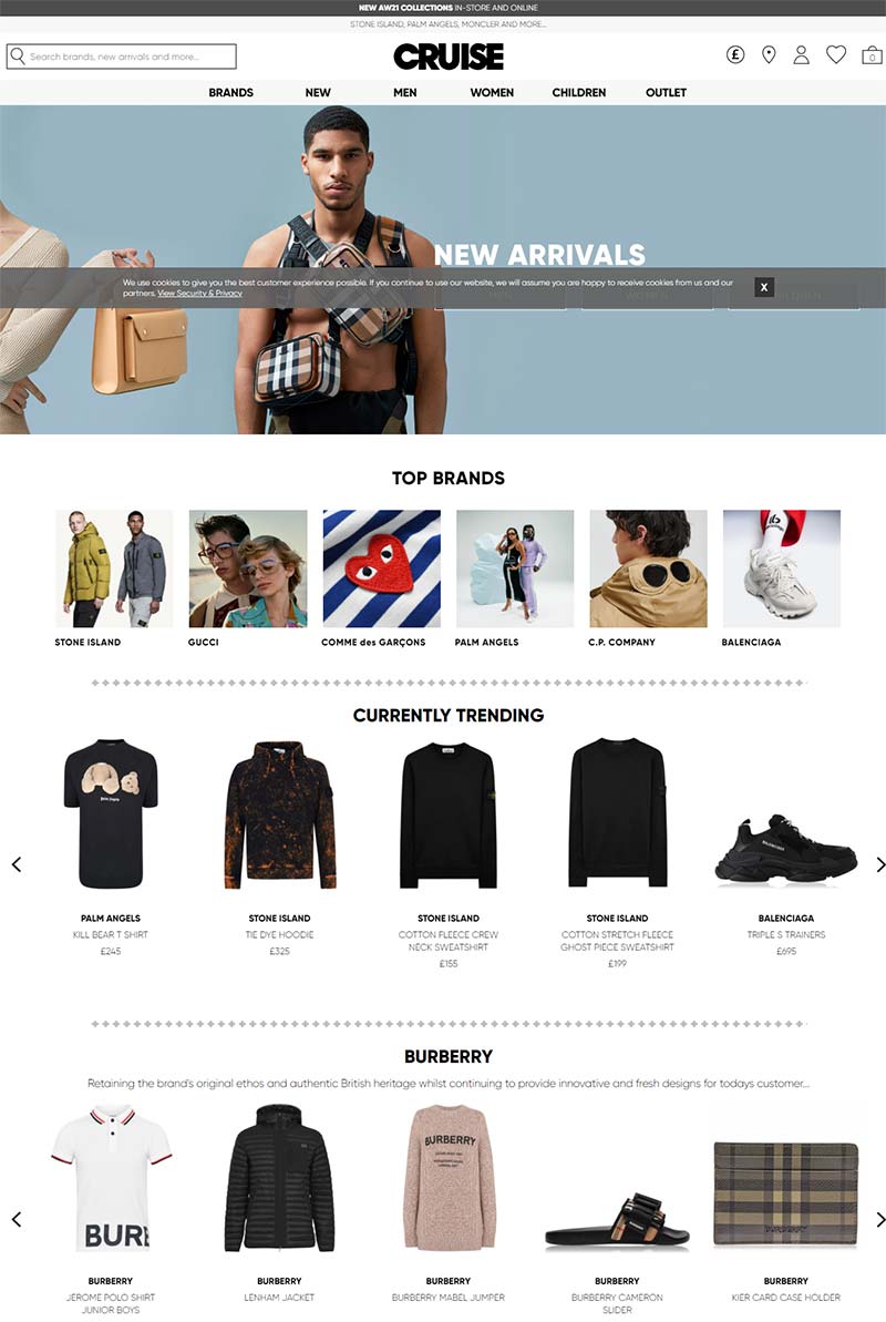 Cruise Fashion 英国高端时尚品牌折扣网站