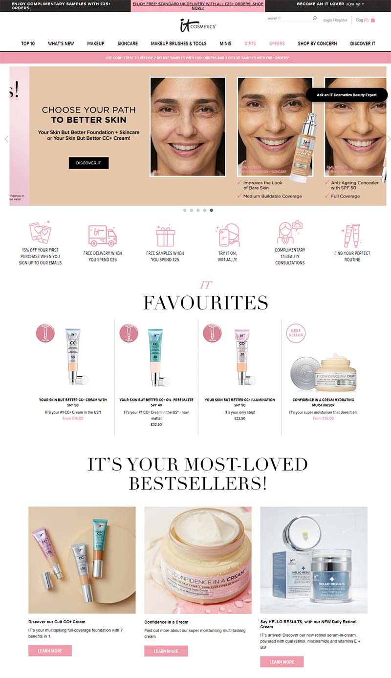 IT cosmetics UK 美国知名彩妆品牌英国官网