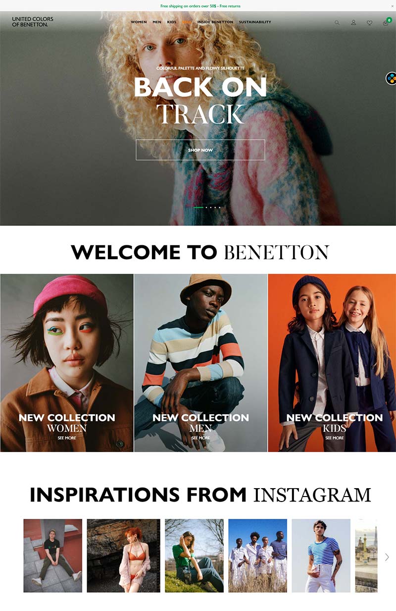 Benetton US 意大利设计师服饰品牌美国官网
