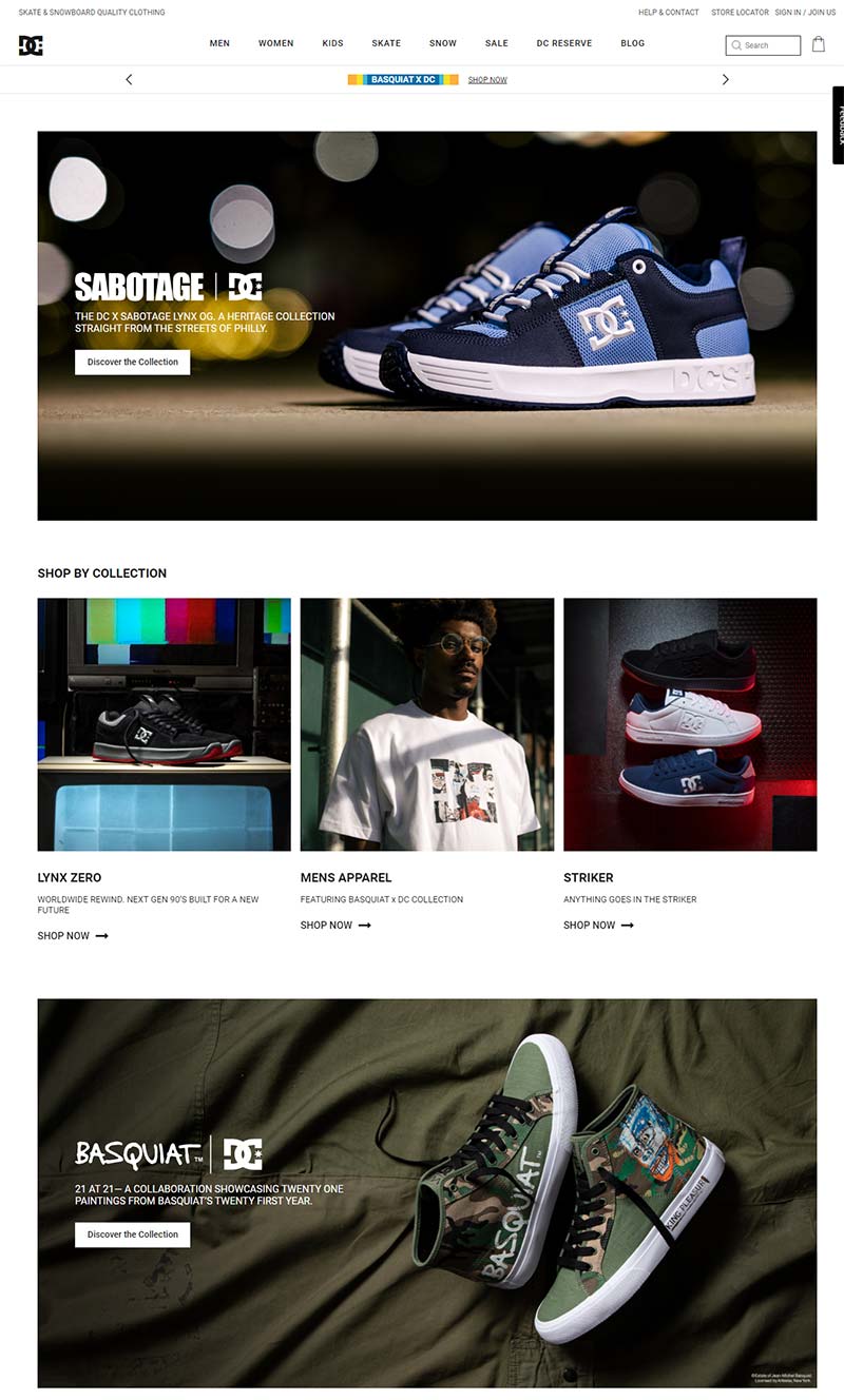 DC Shoes AU 美国知名滑板鞋品牌澳大利亚官网