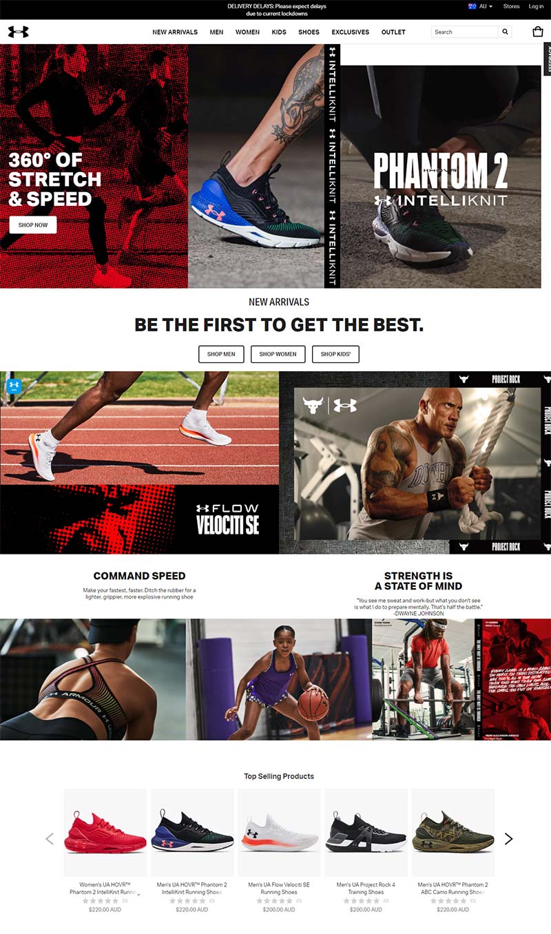 Under Armour AU 美国安德玛运动品牌澳大利亚官网