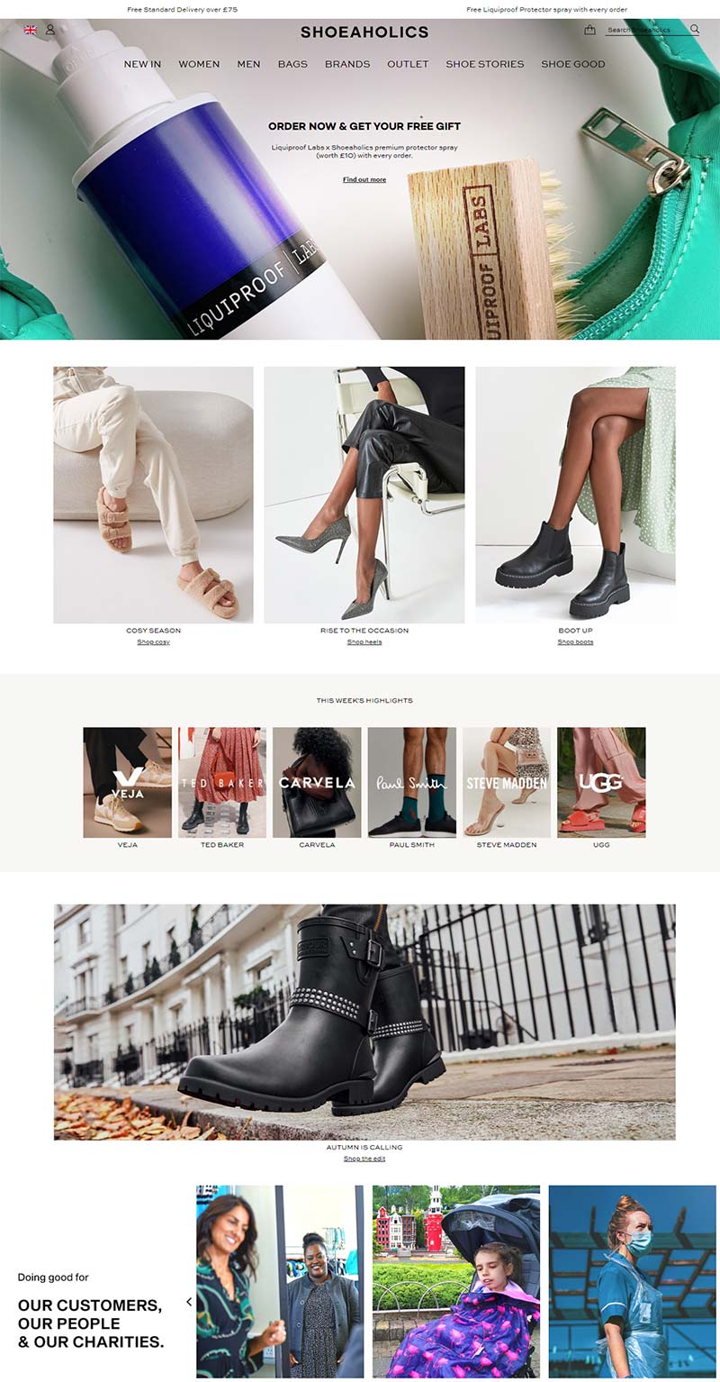 Shoeaholics 英国品牌鞋履购物网站