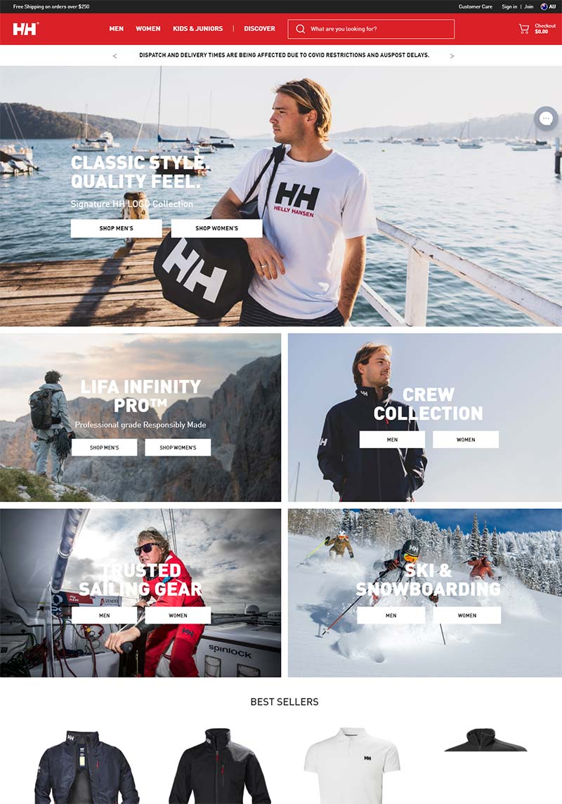 Helly Hansen AU 挪威户外服饰品牌澳大利亚官网