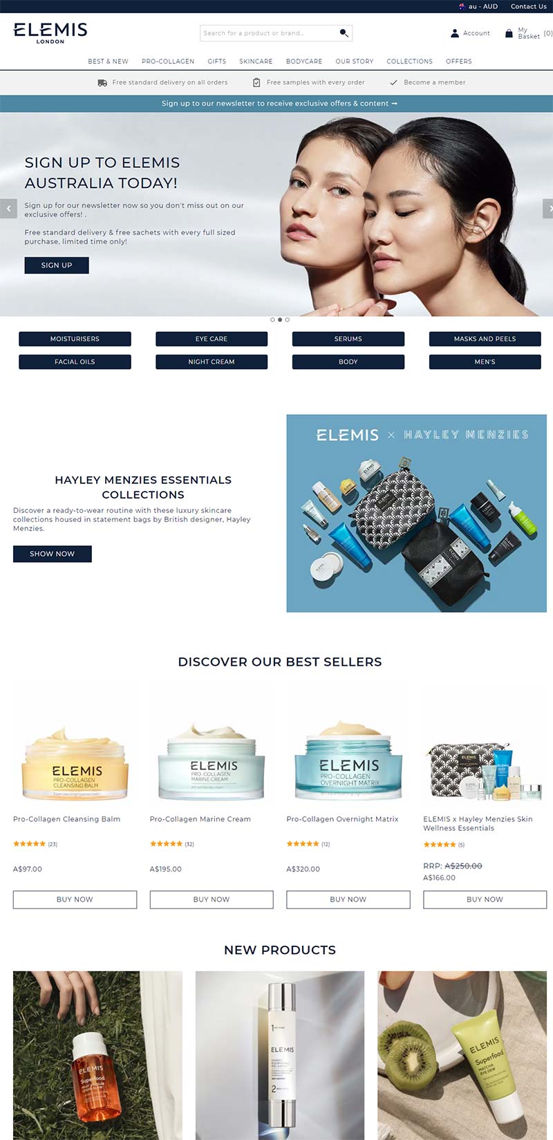ELEMIS AU 英国奢华护肤品牌澳大利亚官网