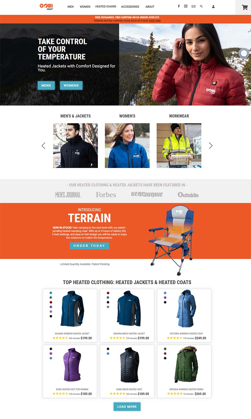 Gobi Heat 美国保暖服饰品牌购物网站