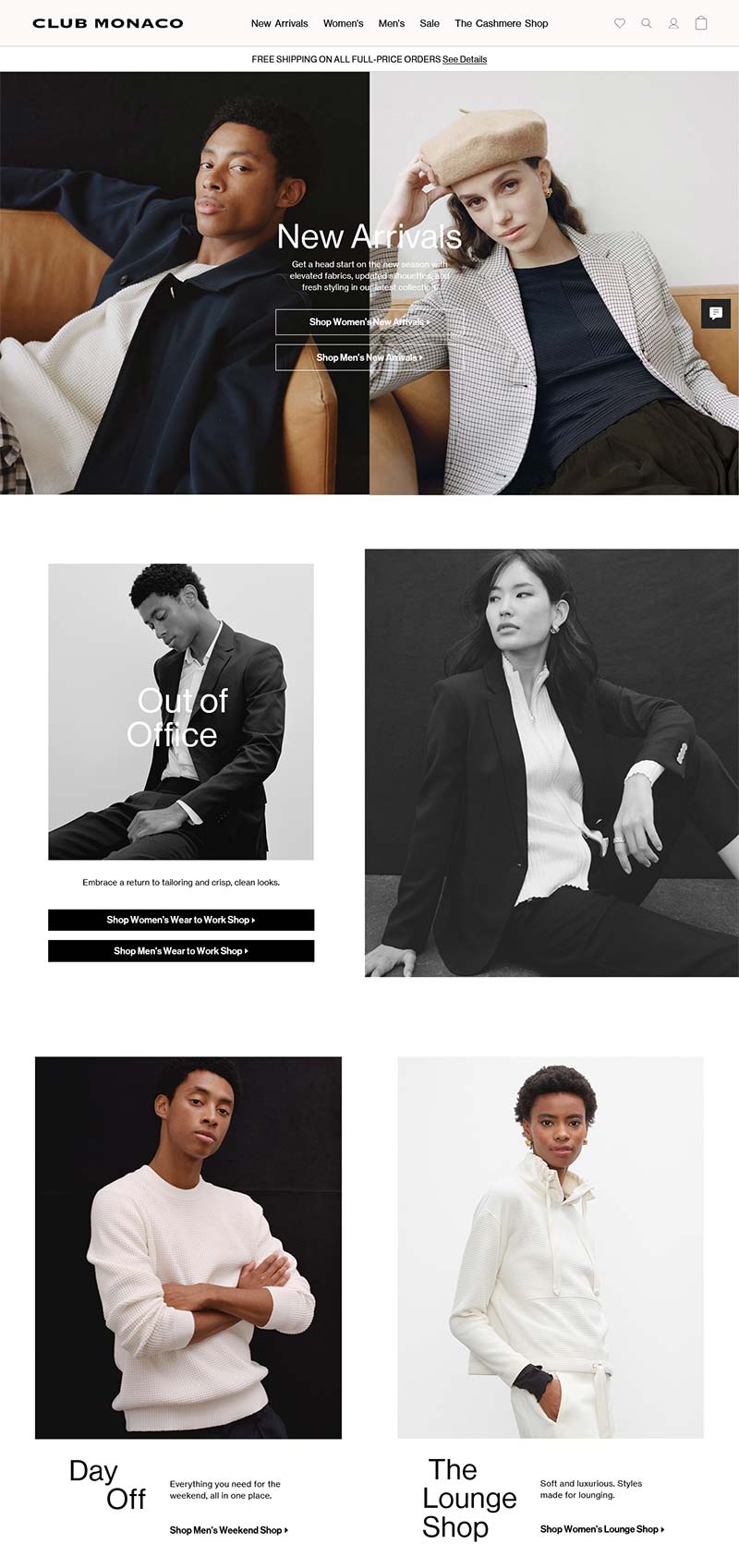 Club Monaco CA 美国休闲服饰品牌加拿大官网