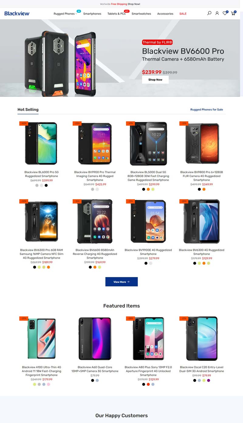Blackview 香港数码产品购物网站