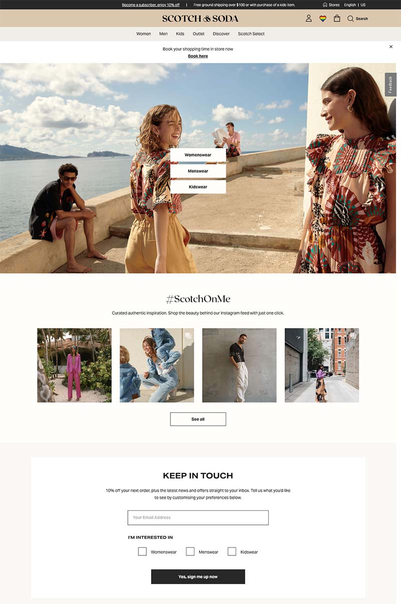 Scotch & Soda US 荷兰时装品牌美国官网
