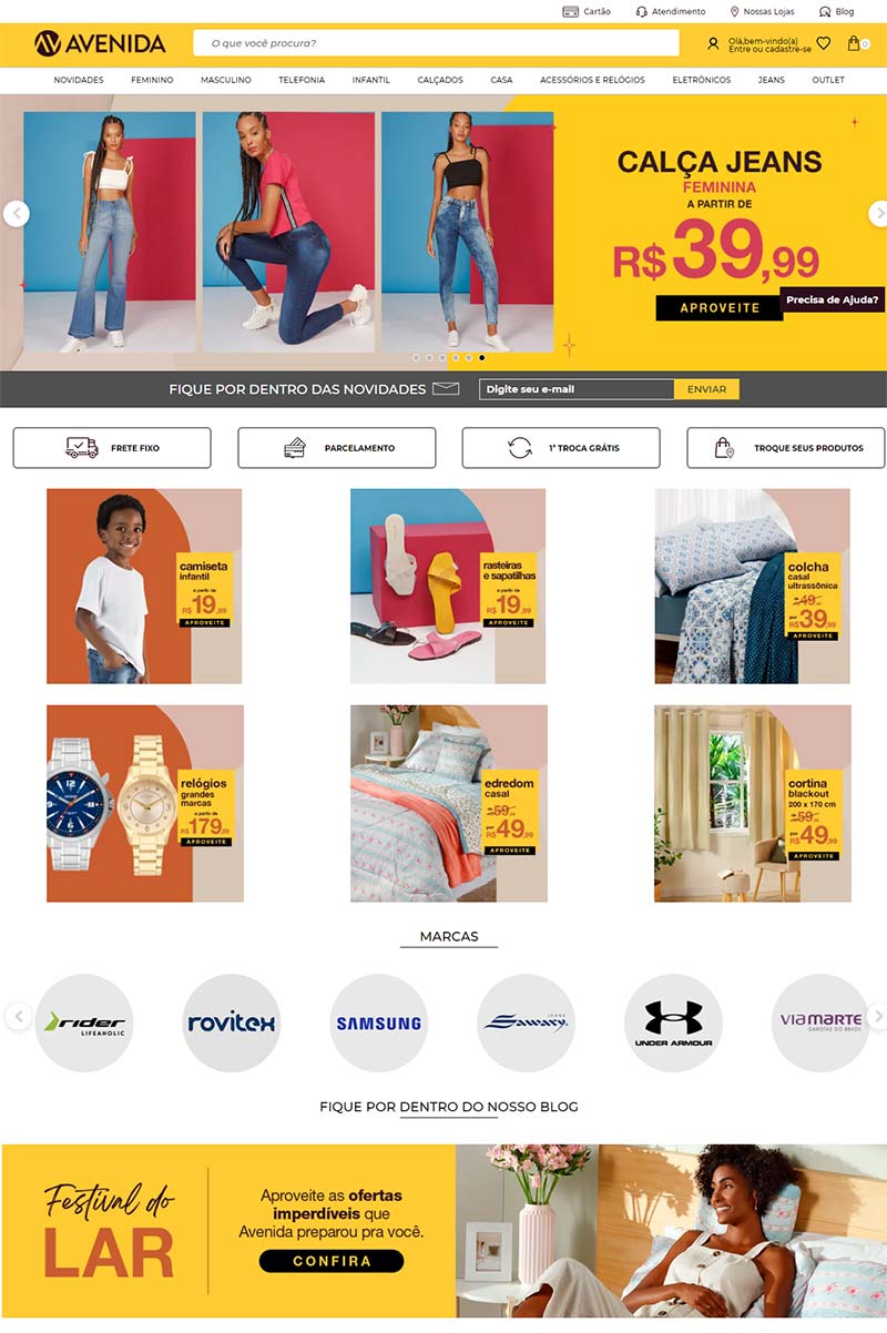 Avenida 巴西时尚百货品牌购物网站