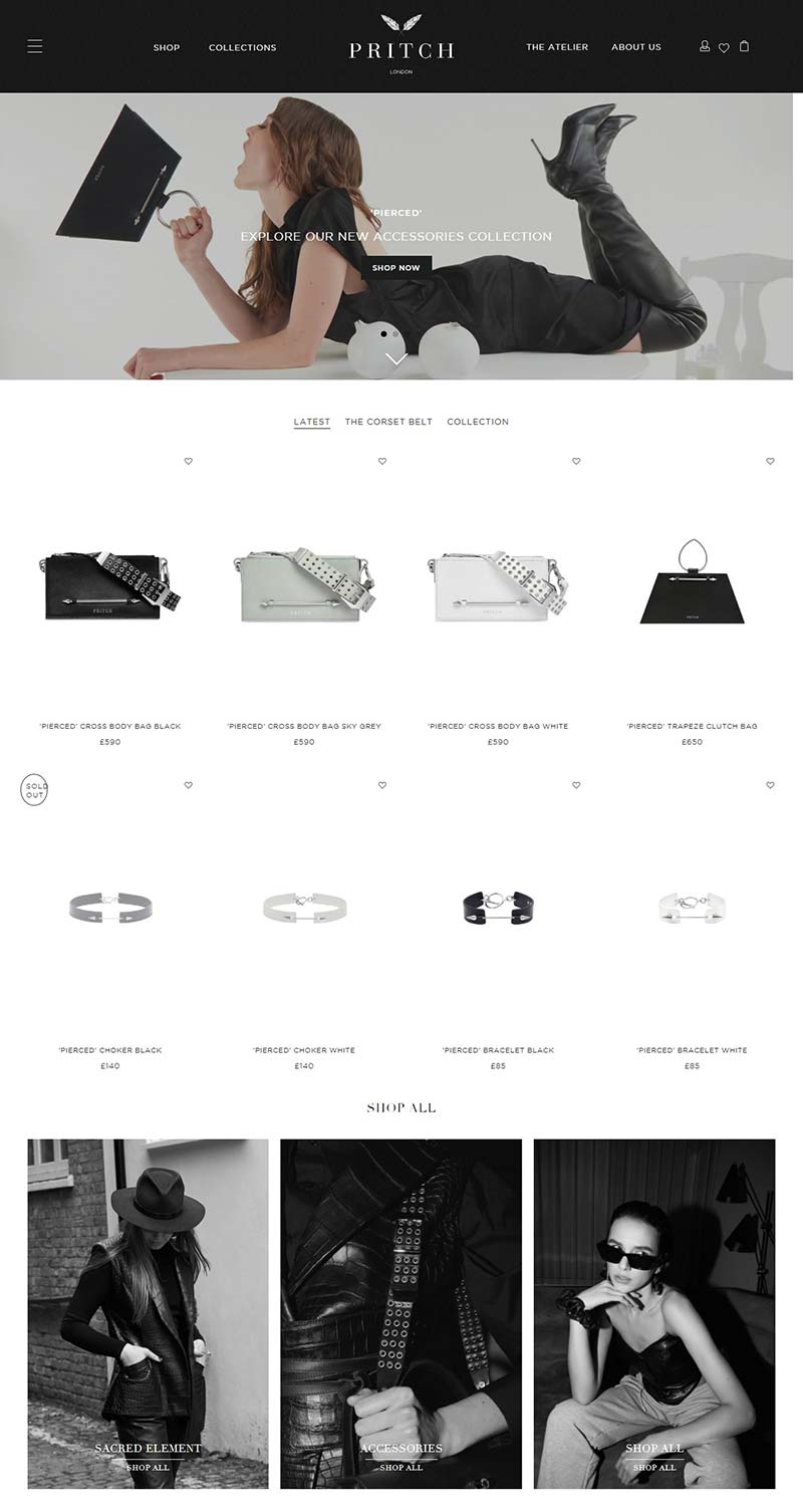 PRITCH London 英国皮具包包品牌购物网站