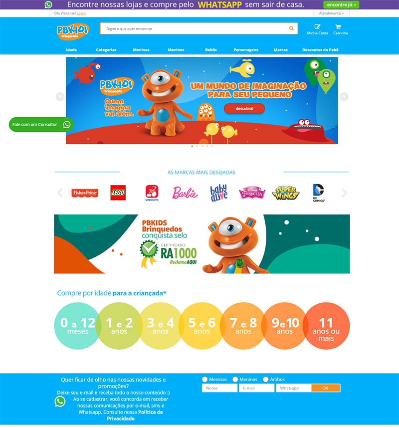 PBKids 巴西品牌玩具购物网站