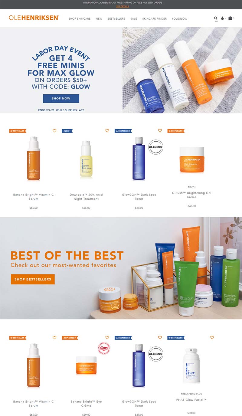 Ole Henriksen 美国天然彩妆品牌购物网站
