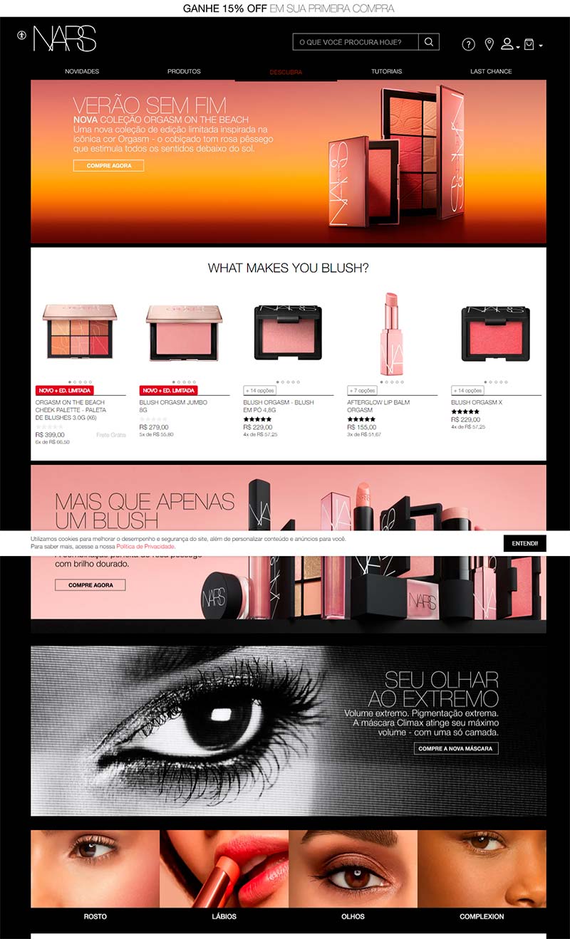 NARS BR 美国专业彩妆品牌巴西官网