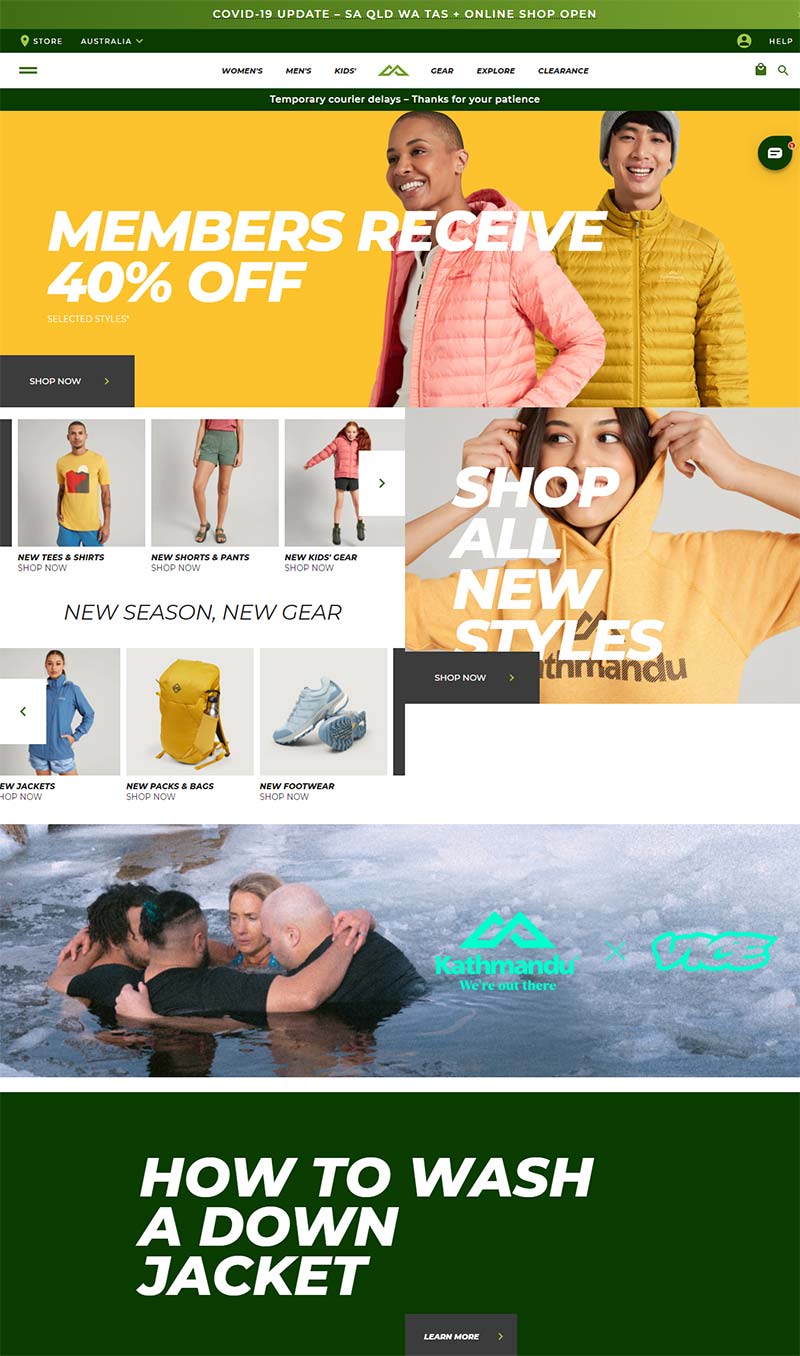 Kathmandu AU 新西兰户外装备品牌澳大利亚官网