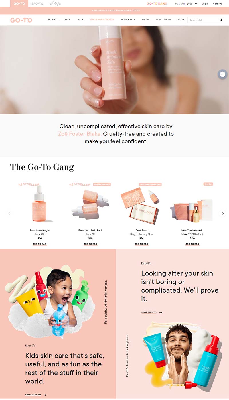Go-To SkinCare 美国天然护肤品牌购物网站