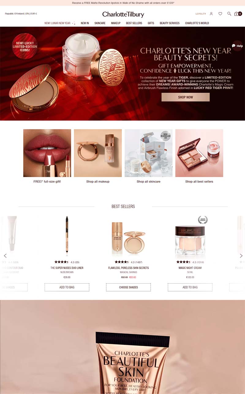 Charlotte Tilbury IE 英国美妆专家品牌爱尔兰官网
