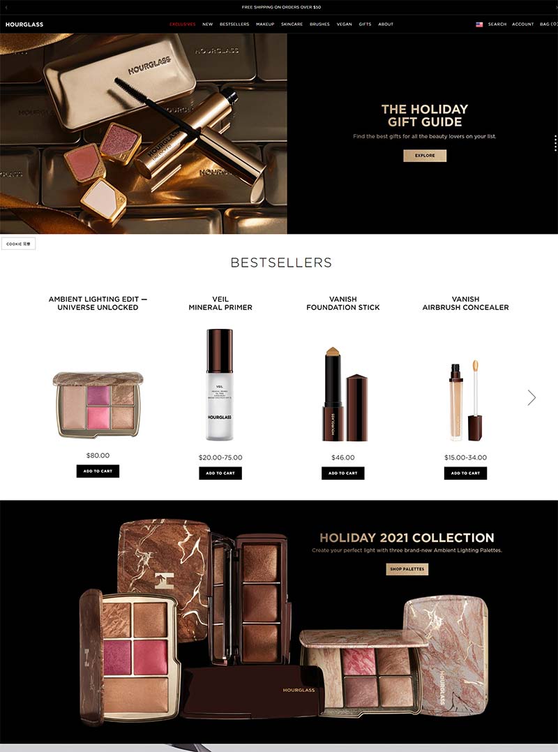 Hourglass Cosmetics 美国奢华护肤品购物网站