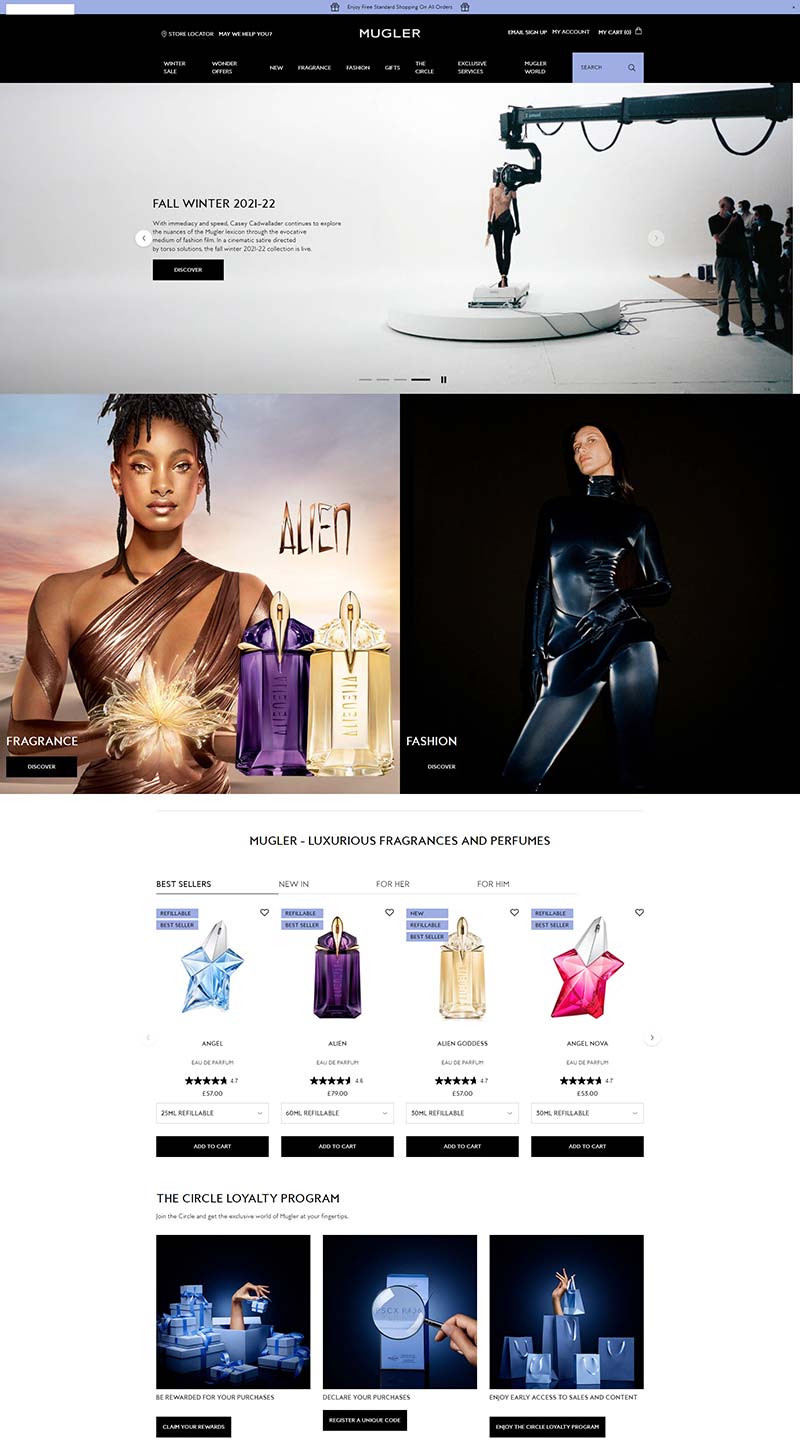 Mugler UK 法国设计师时装品牌英国官网