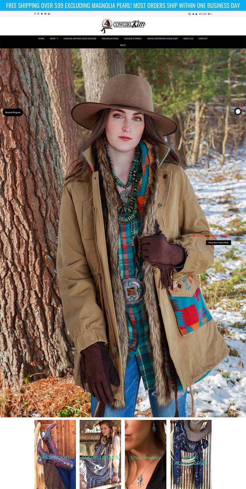Cowgirl Kim 美国女性牛仔服饰品牌购物网站