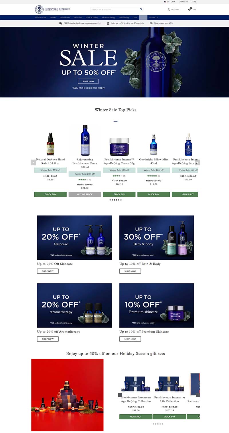 Neal's Yard Remedies US 英国天然护肤品牌美国官网