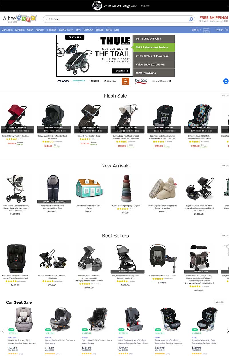 AlbeeBaby 美国儿童安全座椅品牌购物网站