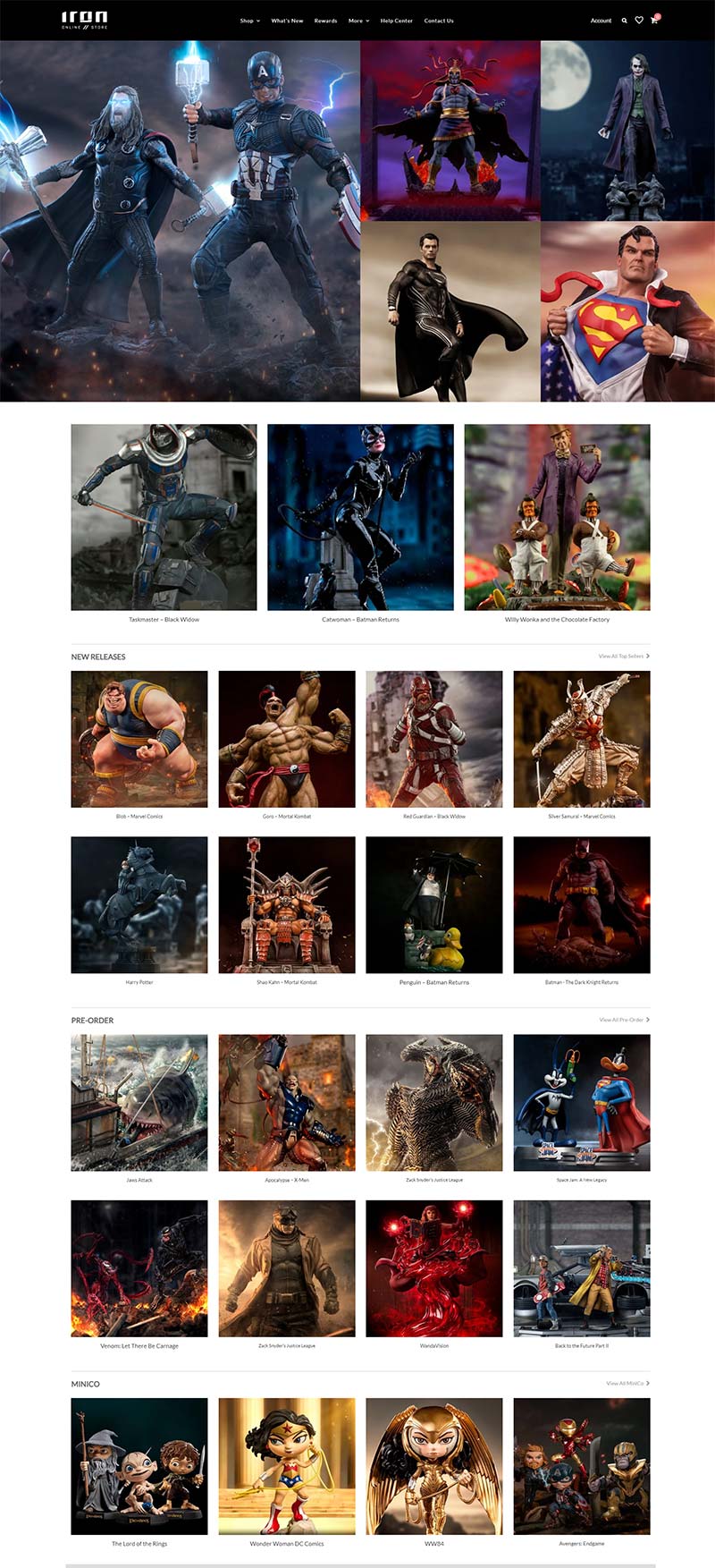 Iron Studios 巴西漫画电影手办订阅网站