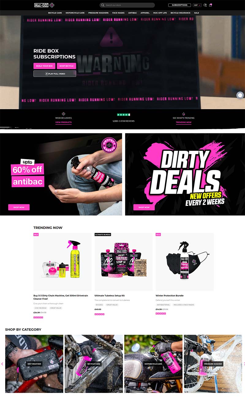 Muc-Off 英国自行车保养液购物网站