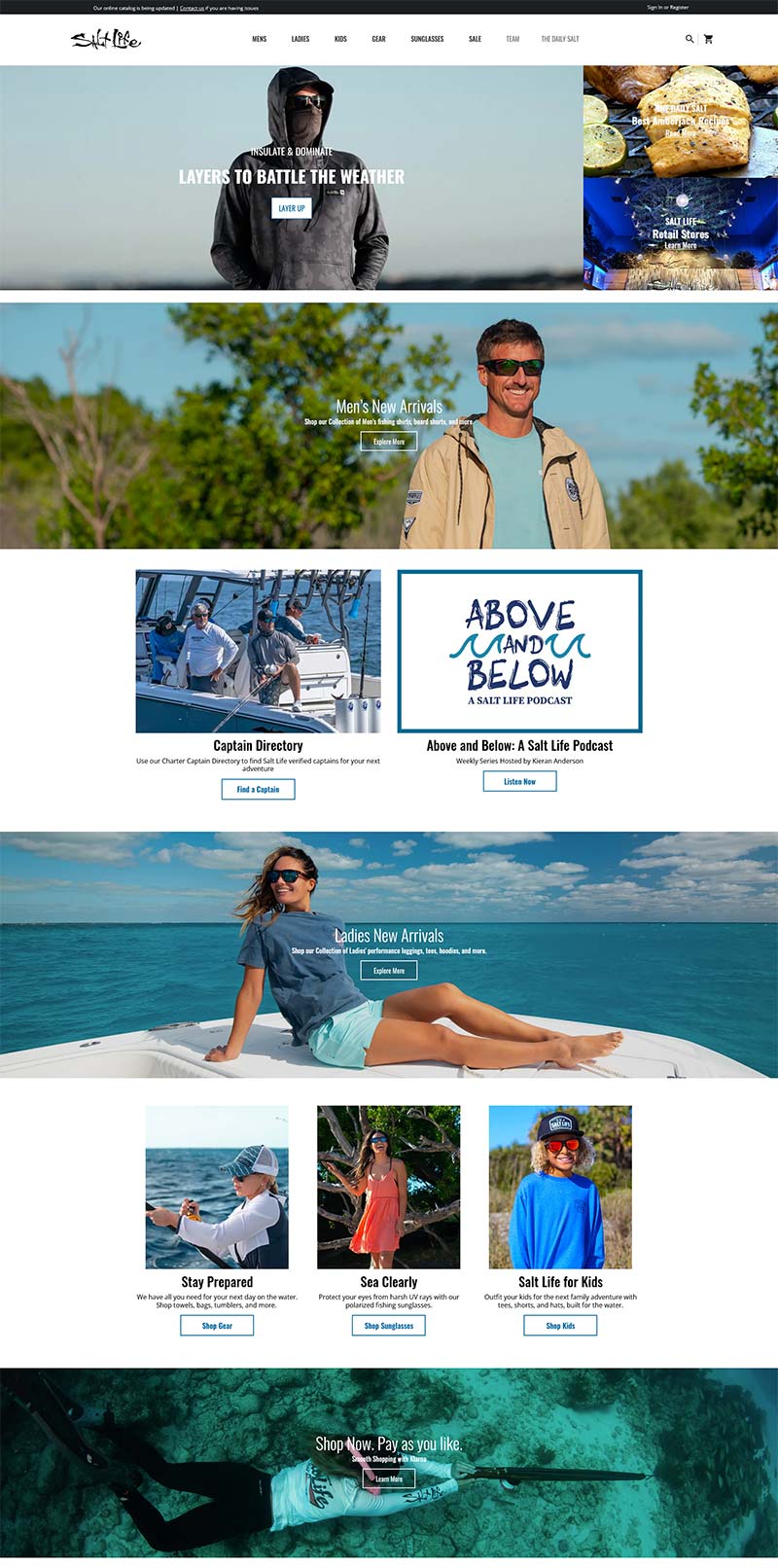 Salt Life 美国海滩生活服饰品牌购物网站
