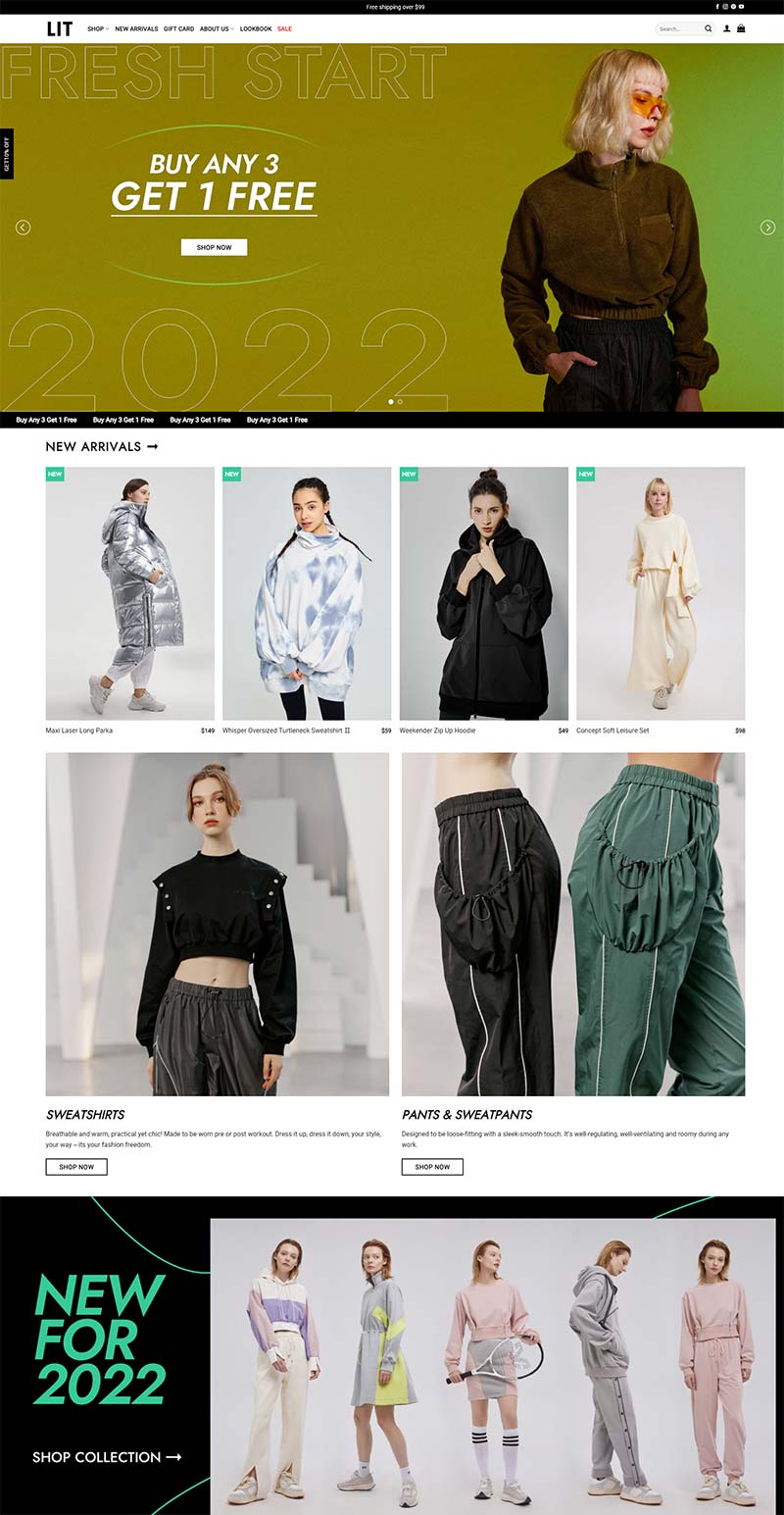 litactive 美国时尚运动女装品牌购物网站