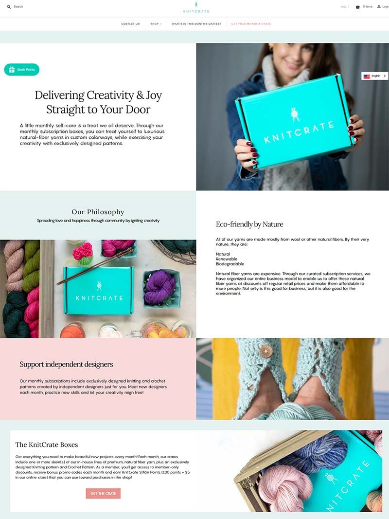 KnitCrate 美国天然纤维纱线订阅网站