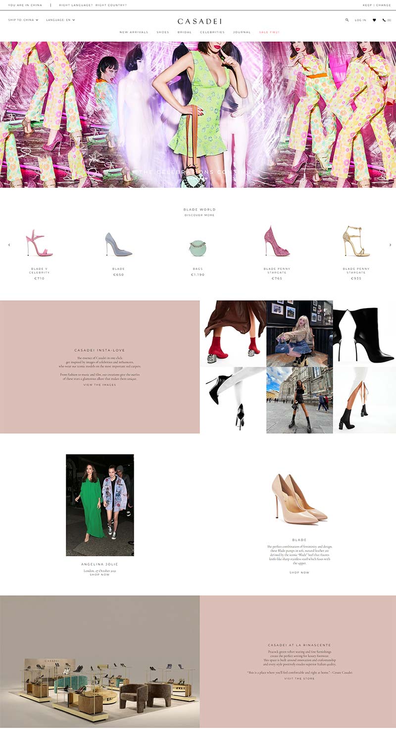 Casadei 意大利时尚女鞋品牌购物网站