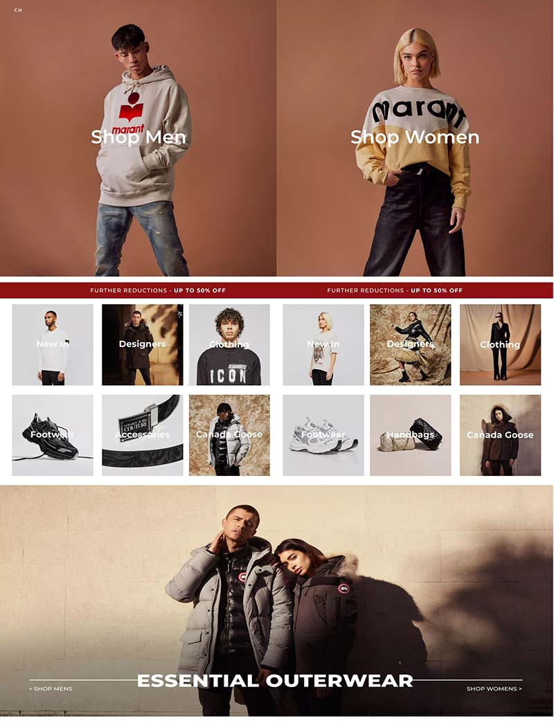 Choice Store 英国潮流鞋服品牌购物网站