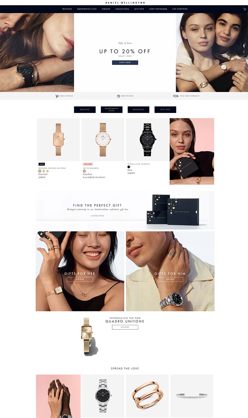 Daniel wellington 丹尼尔·惠灵顿-瑞典腕表品牌购物网站