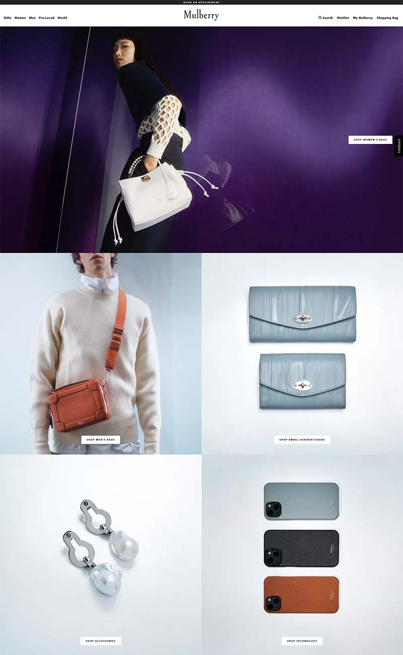 Mulberry 英国轻奢包袋品牌购物网站