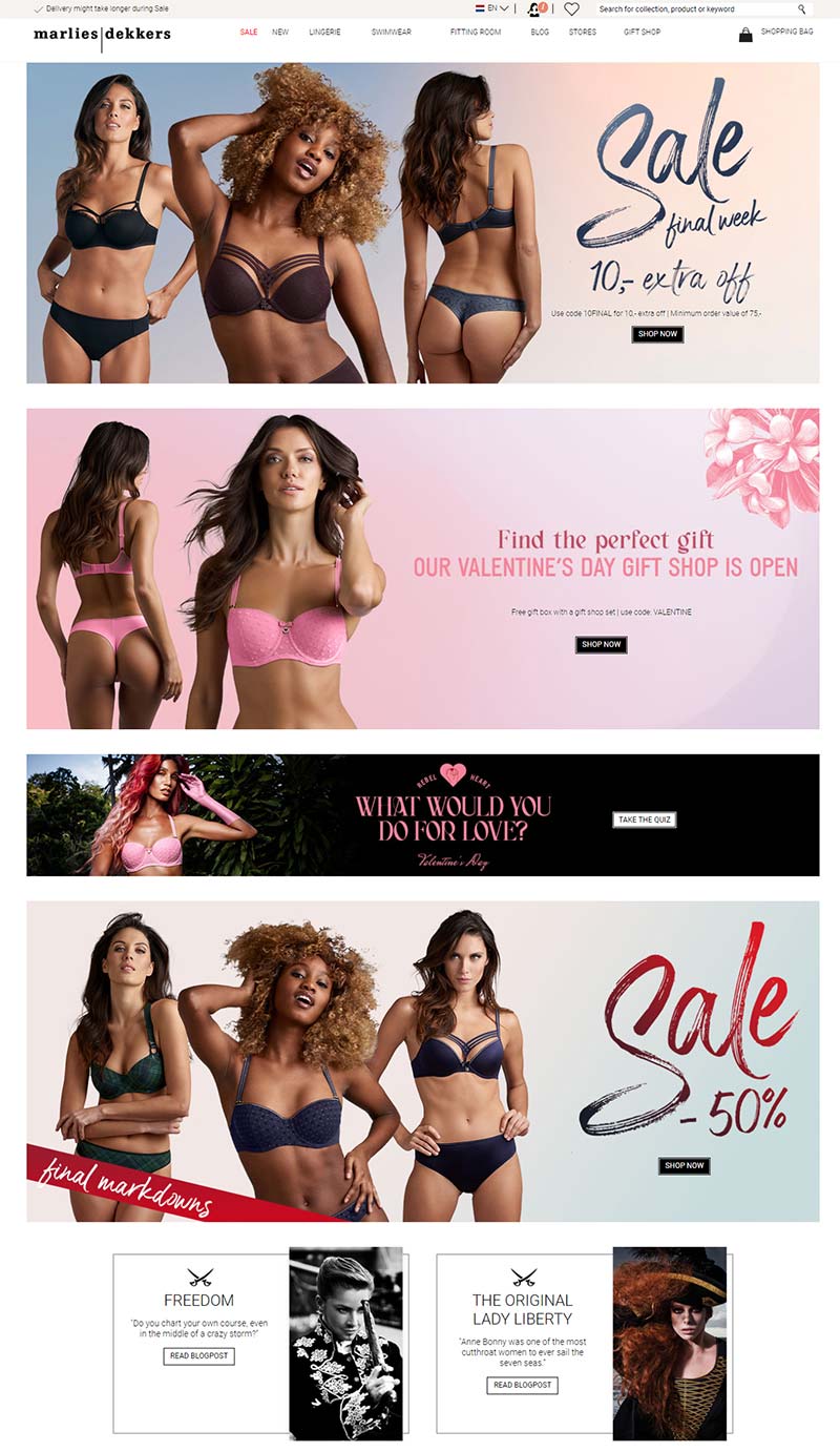 Marlies Dekkers 荷兰设计师内衣品牌购物网站