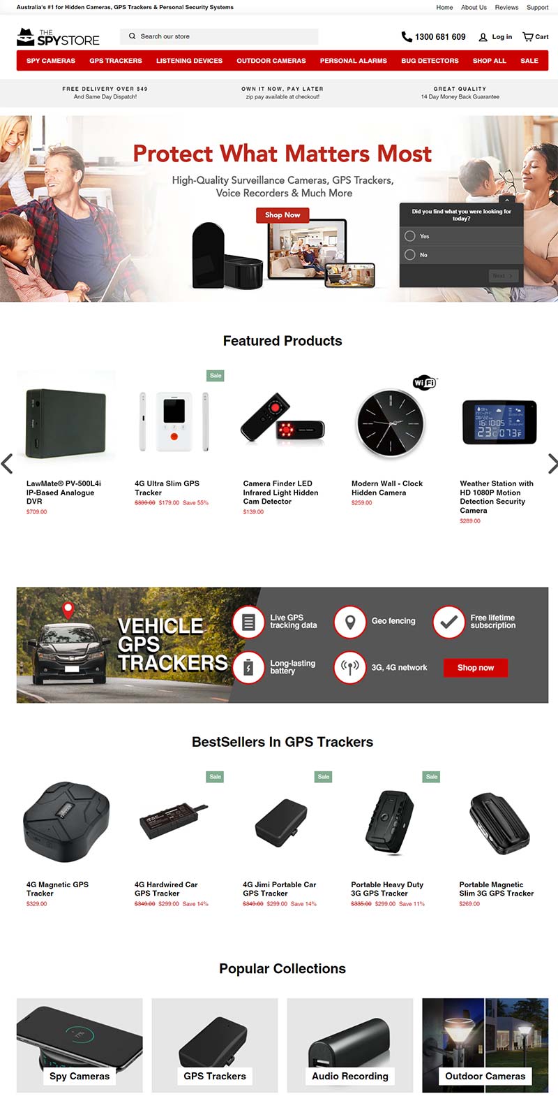 The Spy Store 澳大利亚安全监控设备购物网站