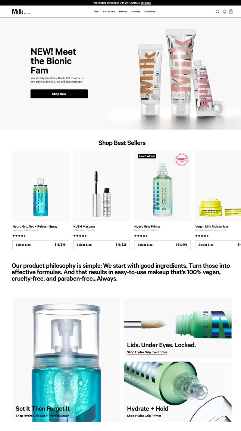 Milk Makeup 美国清洁护肤品牌购物网站
